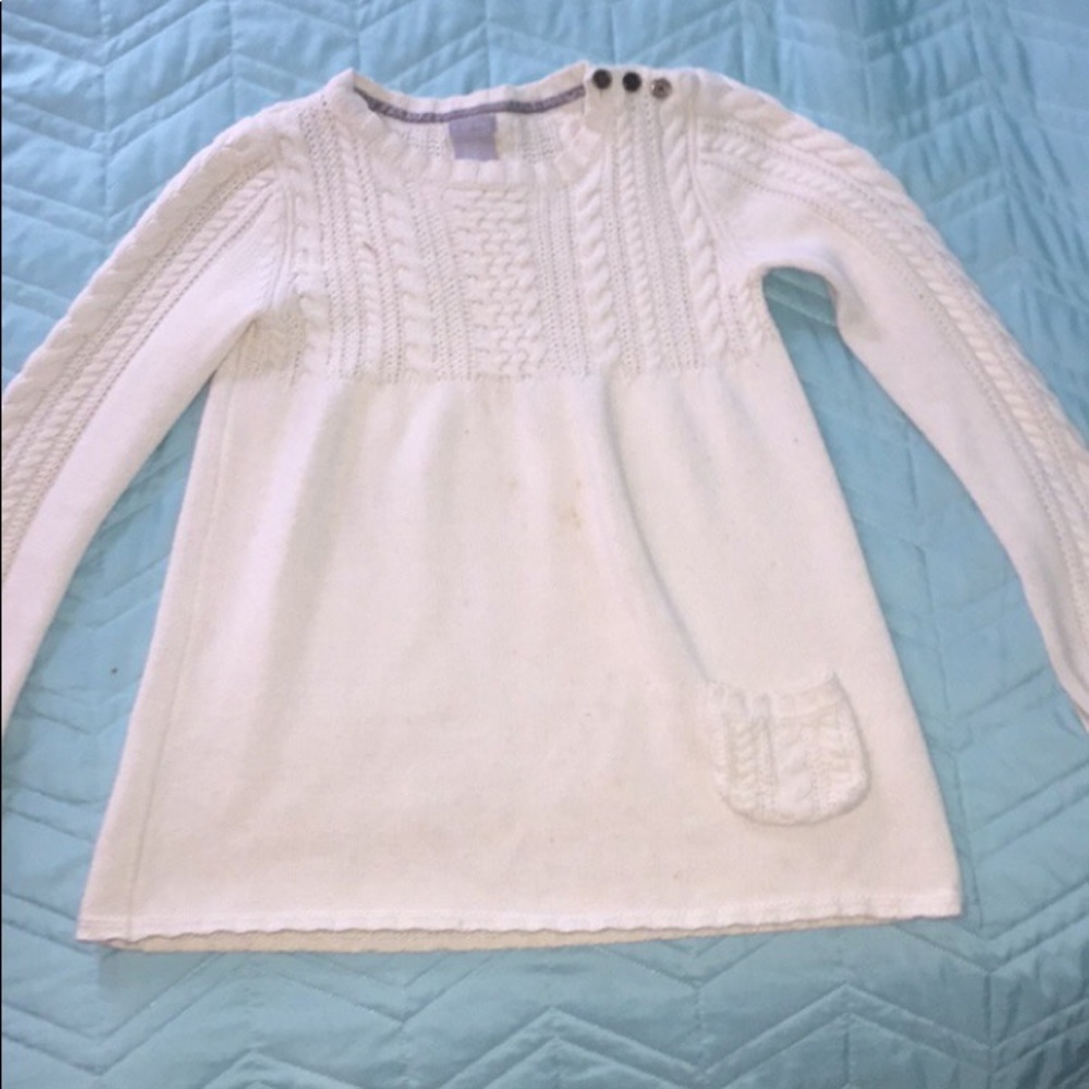Girls cream sweater